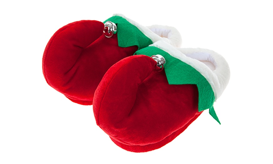 Image 3: Adult Elf Christmas Slippers