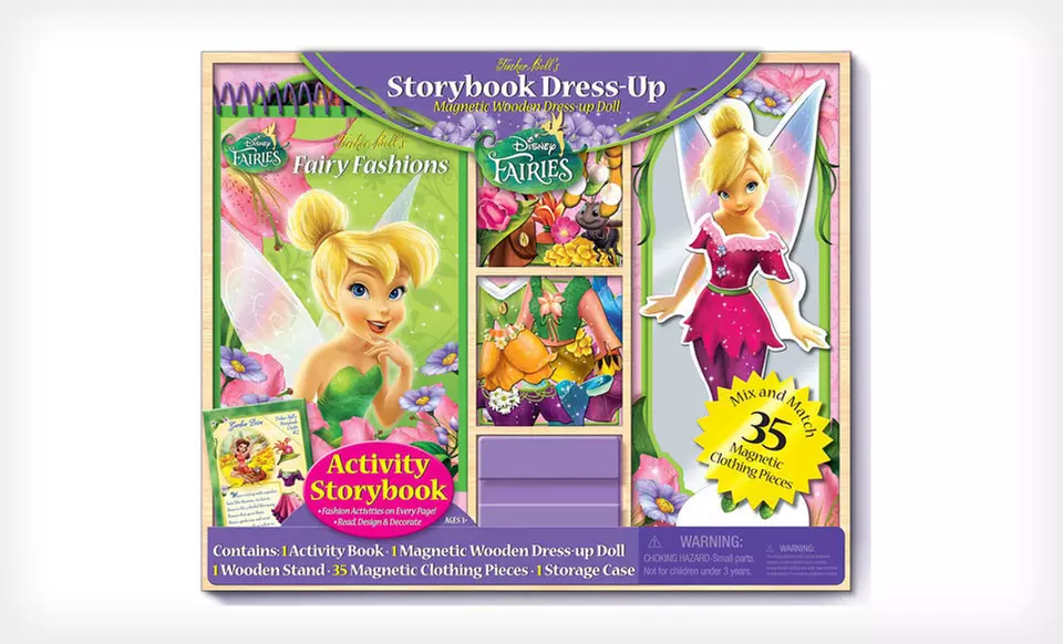 $8 for a Disney 35-Piece Wood-Doll Set ($19.99 List Price). Three Options Available. - Second Medium