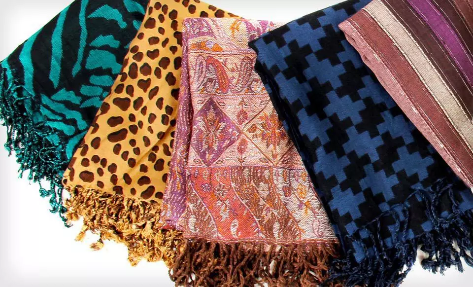 In-Things Woven Printed Scarves (Up to 70% Off). Five Styles Available. Free Shipping and Free Returns. - Primary Image
