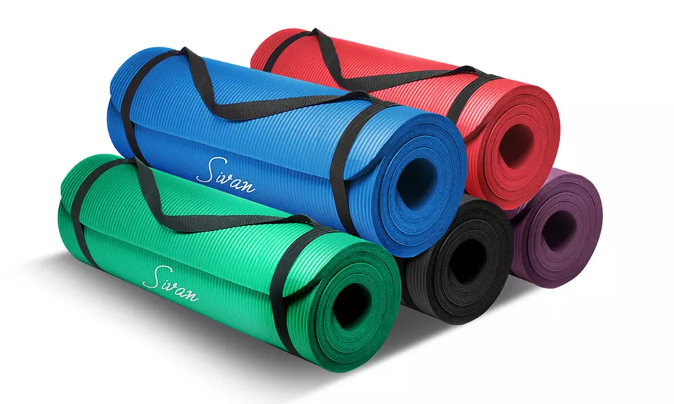 Sivan Health and Fitness Extra-Thick NBR Comfort Foam Yoga Mat for Exercise, Yoga, and Pilates - Primary Image