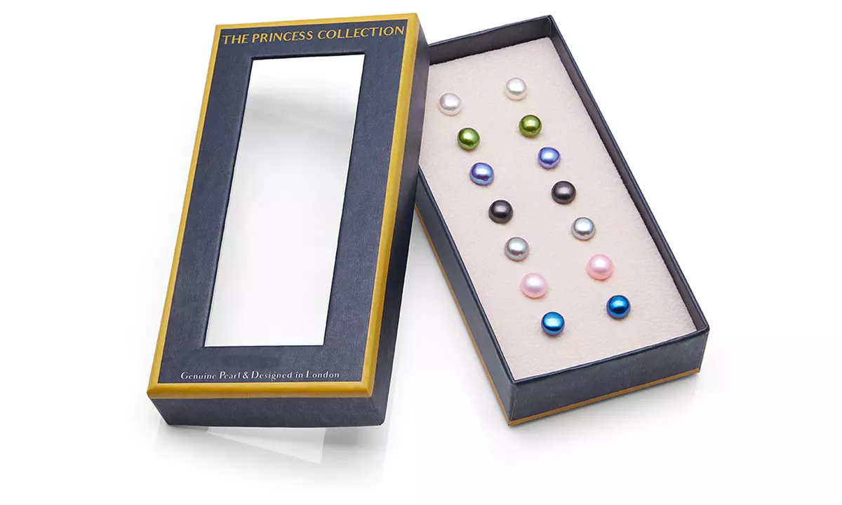 1 ou 2 sets de 7 boucles d'oreilles en perles d'eau douce - Primary Image