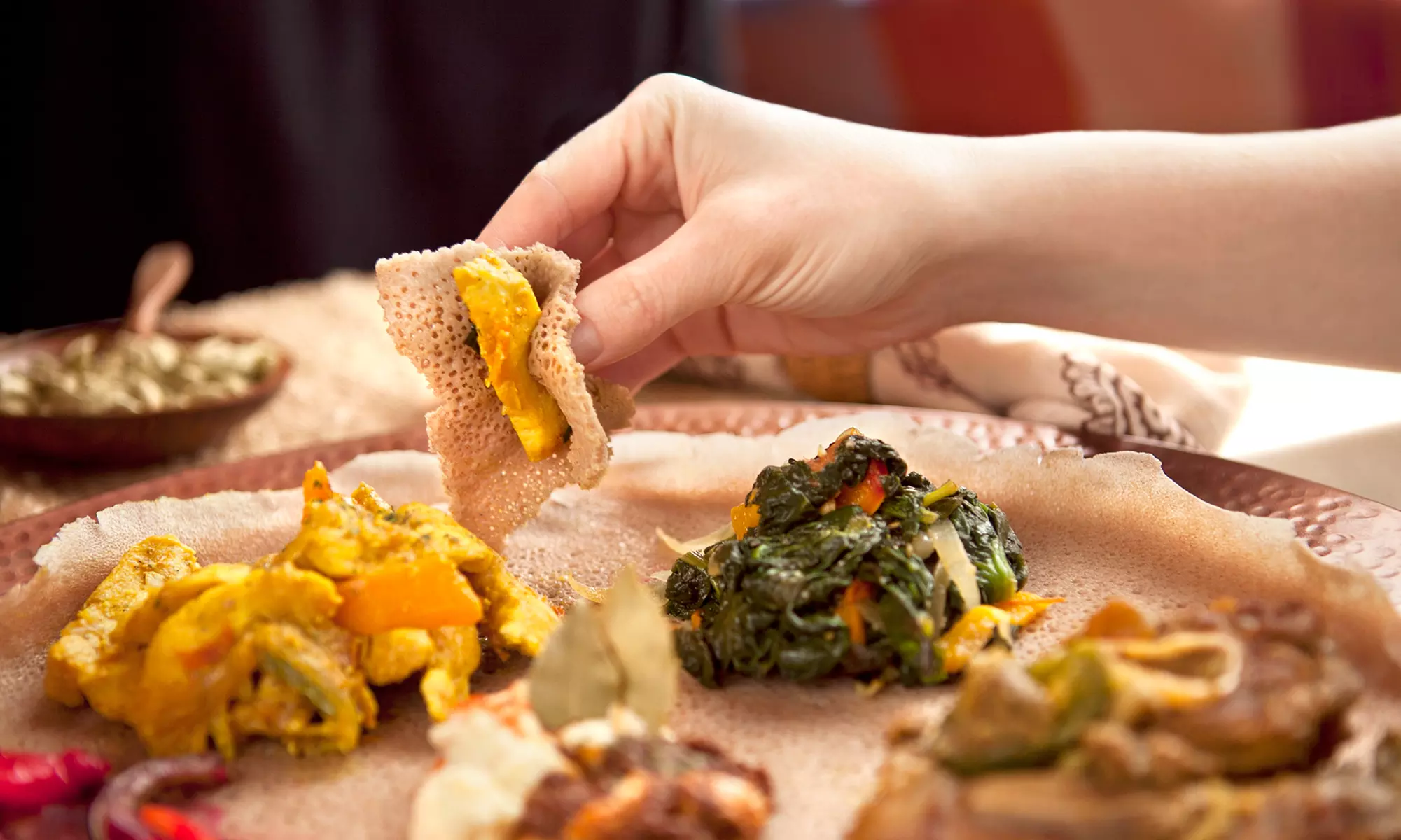 Ethiopian Meal for Two or Four at Ethiopia Restaurant in Berkeley (Up to 56% Off) - Primary Image
