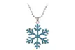Collier pendentif en forme de flocons de neige - Second Medium