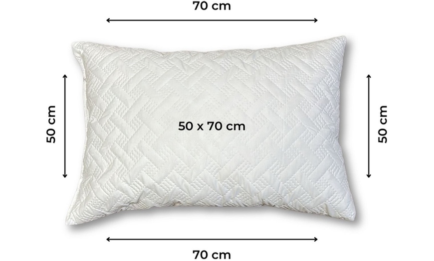 Image 4: Pack de 2 almohadas de espuma viscoelástica de Elfida