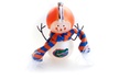 NCAA Hand Blown Snowman Ornaments. Multiple Teams Available. Free Returns. - Second Medium