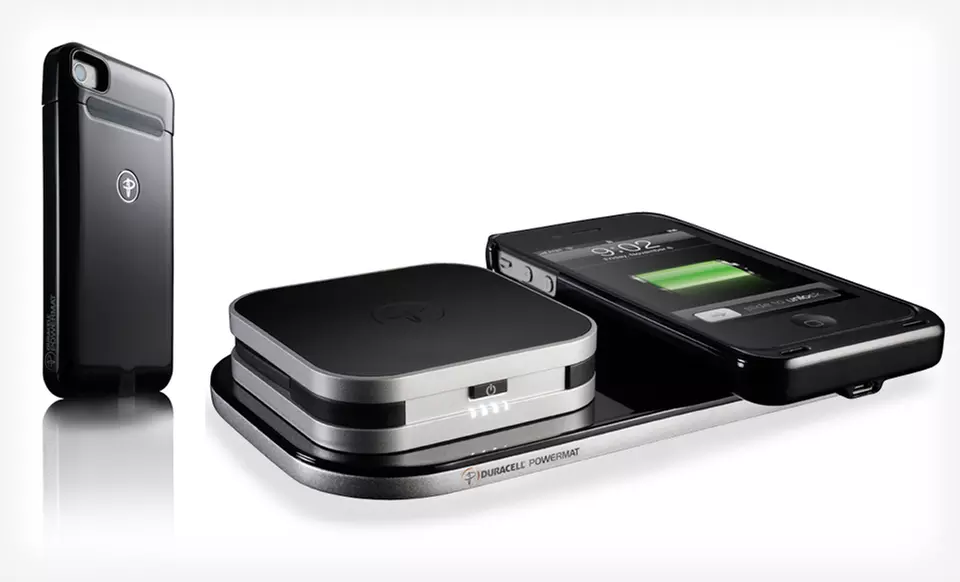 $69.99 for a Duracell Powermat Phone-Charging Set for iPhone or Galaxy ($134.98 List Price). Free Shipping. - Primary Image