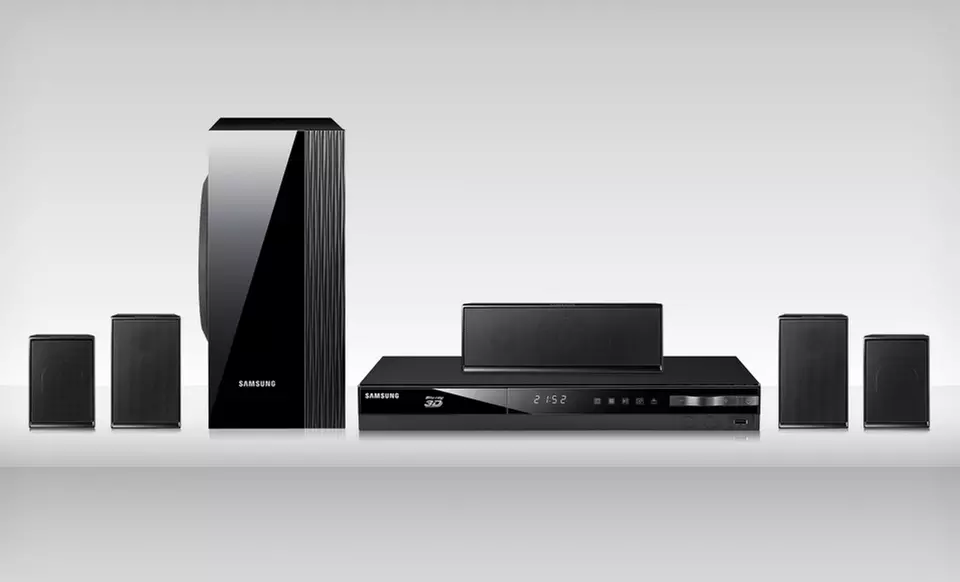 Samsung 5.1-Channel 1,000-Watt Blu-ray Home-Theater System (HT-E4500/ZA). Free Shipping. - Primary Image