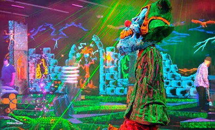 Four or Eight Rounds of Black-Light Mini Golf at Monster Mini Golf (Up to 53% Off) - Primary Image