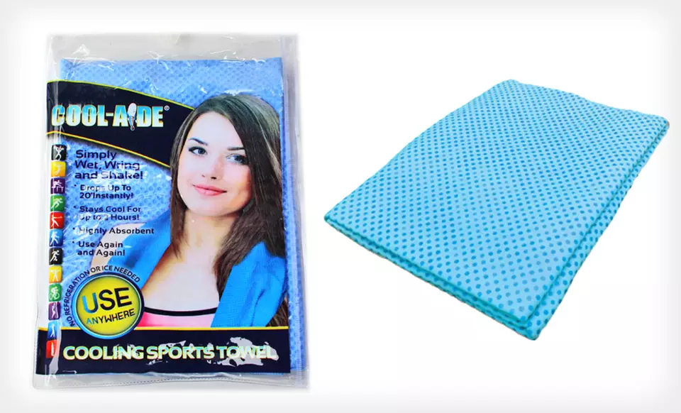 Medium or Large Cool-Aide Cooling Sports Towel (60% Off). Free Returns. - Second Medium