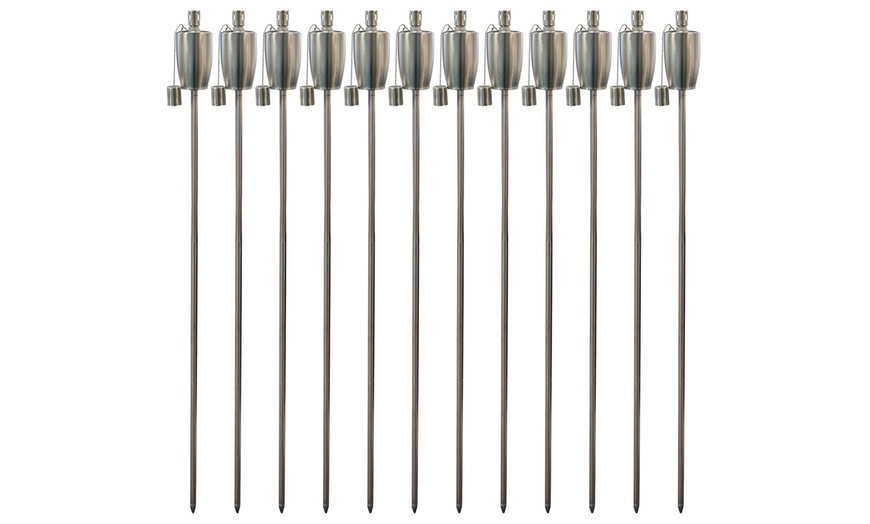 Image 5: Up to 12 Metal Garden Torch Barrels