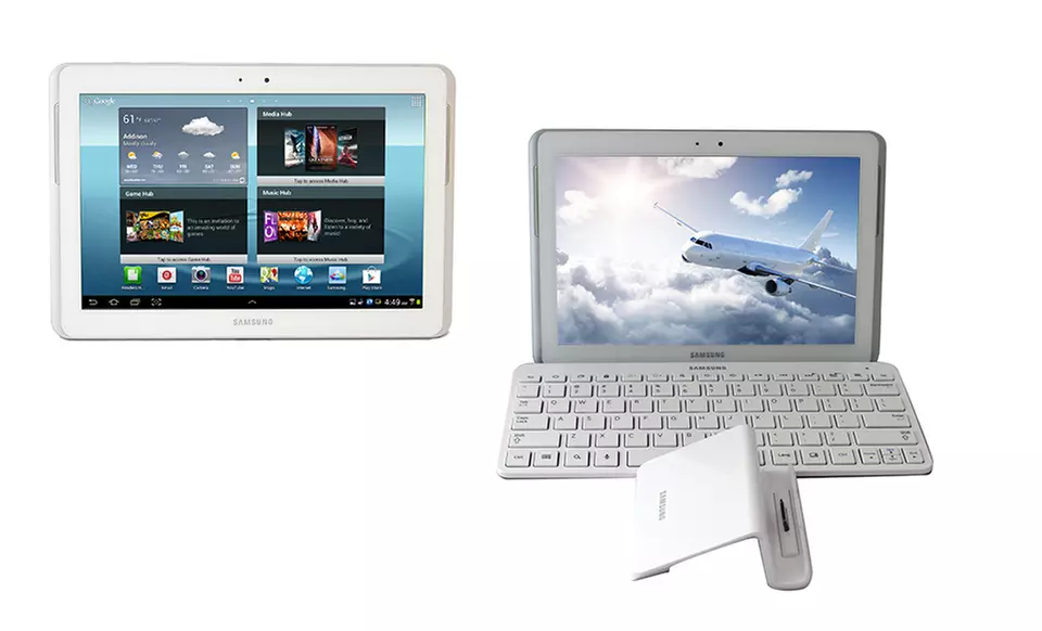 Samsung Galaxy Tab 2 10.1" 16GB Tablet with Optional Keyboard &﻿ Dock from $219.99–$269.99 (Refurbished). Free Returns.  - Second Medium