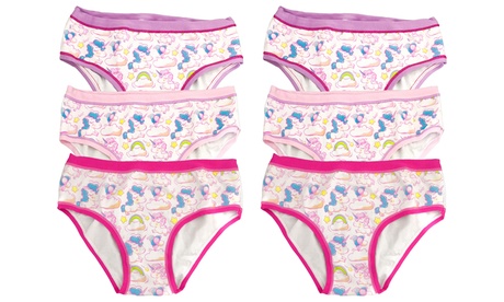 Set di 6 slip per bimba disponibili in varie taglie