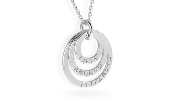 Silver name deals necklace groupon