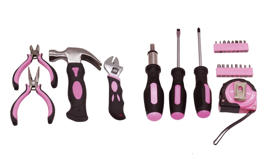 Image 5: 25-, 38-Piece Pink Toolkit or 25-Piece and 38-Piece Bundle