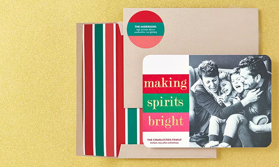 Save 50% off on Holiday Cards & Stationery from Tiny Prints. Two options available. - Second Medium