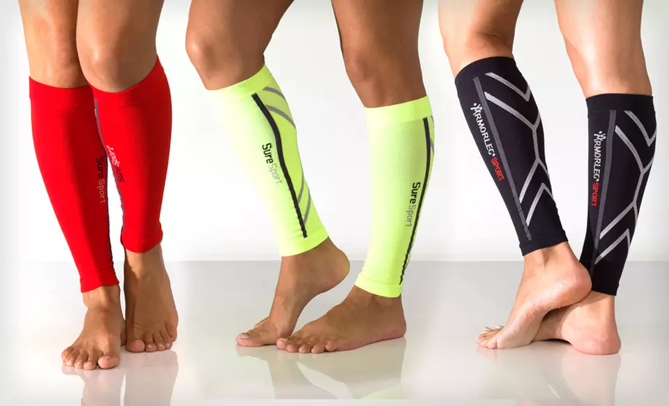 $19.99 for One Pair of Remedy Calf Sport Compression Running Sleeve Socks ($49.99 List Price). 5 Colors. Free Shipping. - Primary Image
