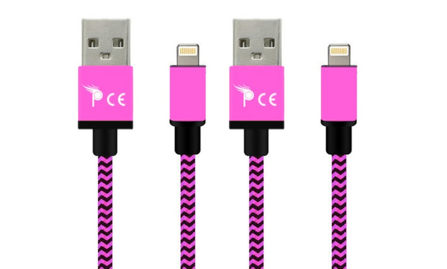 Image 11: One or Two 1m, 2m or 3m Braided Cables for iPhone