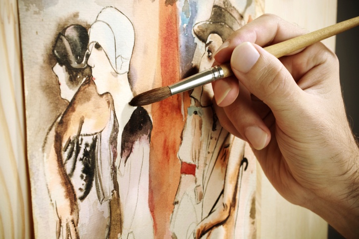 Beginner 1-on-1 Watercolor Painting Class or Group Watercolor Workshop