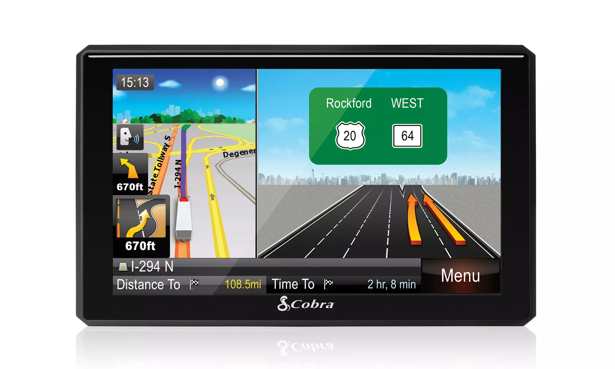 Cobra 7600 Pro 7" Trucking GPS with Lifetime Map Updates (Manufacturer Refurbished) - Primary Image