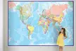 Carte du monde décoration murale - Second Medium