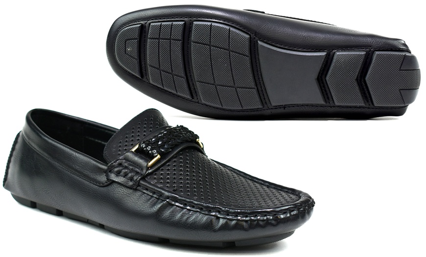 Image 9: Men's Perforated Loafers