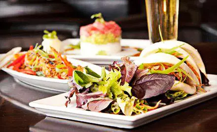 Pan-Asian Cuisine at OM Modern Asian Kitchen and Sushi Bar (Up to 51% Off). Two Options Available. - Primary Image