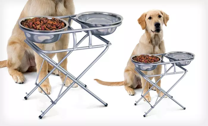 Three-Stage Adjustable Dog Feeder. Free Returns.  - Primary Image