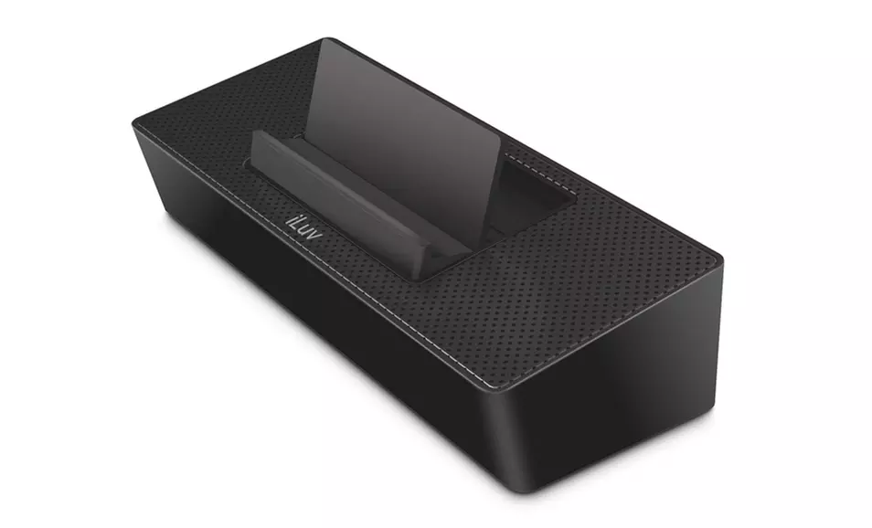 $8.99 for an iLuv ModernBox Portable Speaker Stand for Smartphones (iSP125BLK) ($24.99 List Price). Free Returns. - Second Medium