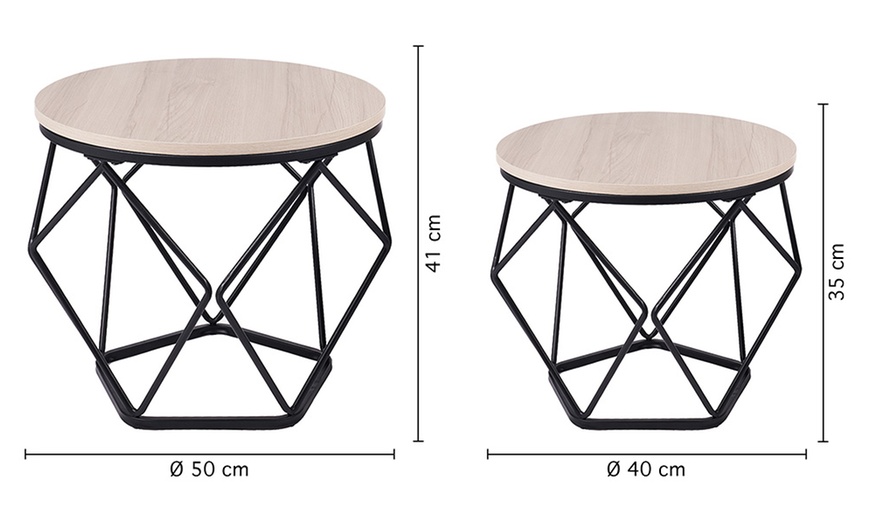 Image 12: Set van 2 bijzettafels