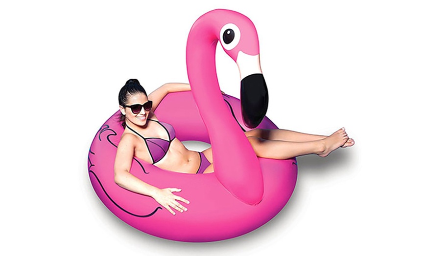 Image 2: Giant Inflatable Pink Flamingo