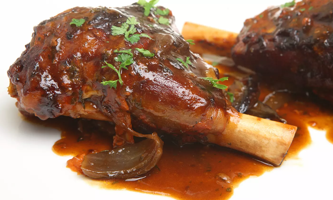 C$89 for Lamb Shank Dinner with Wine at Select Restaurant (C$170 Value) - Primary Image