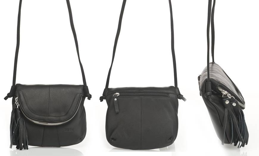 Image 4: Le Sac Italian Leather Shoulder Bag 