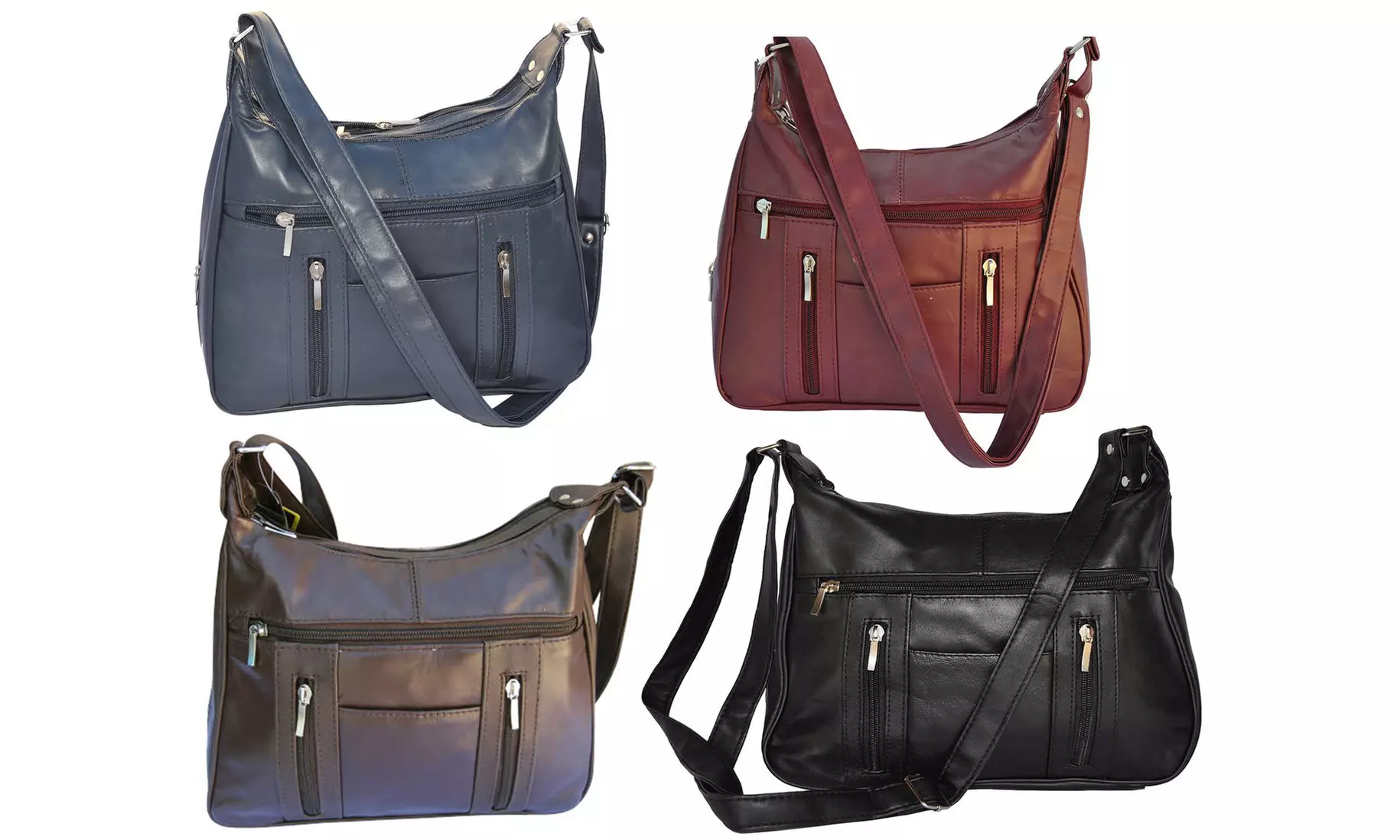 Super-Soft Genuine Lambskin Leather Hobo Should Strap Purse - Primary Image