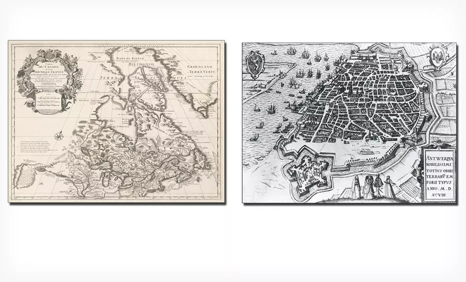 $29.99 for a Framed Canvas Map ($69.99 List Price). Multiple Maps Available. Free Shipping and Returns. - Image 7