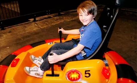 $55 for a Family Amusement-Park Outing with Unlimited Attractions and Buffet Access at Planet Play ($175.96 Value) - Primary Image