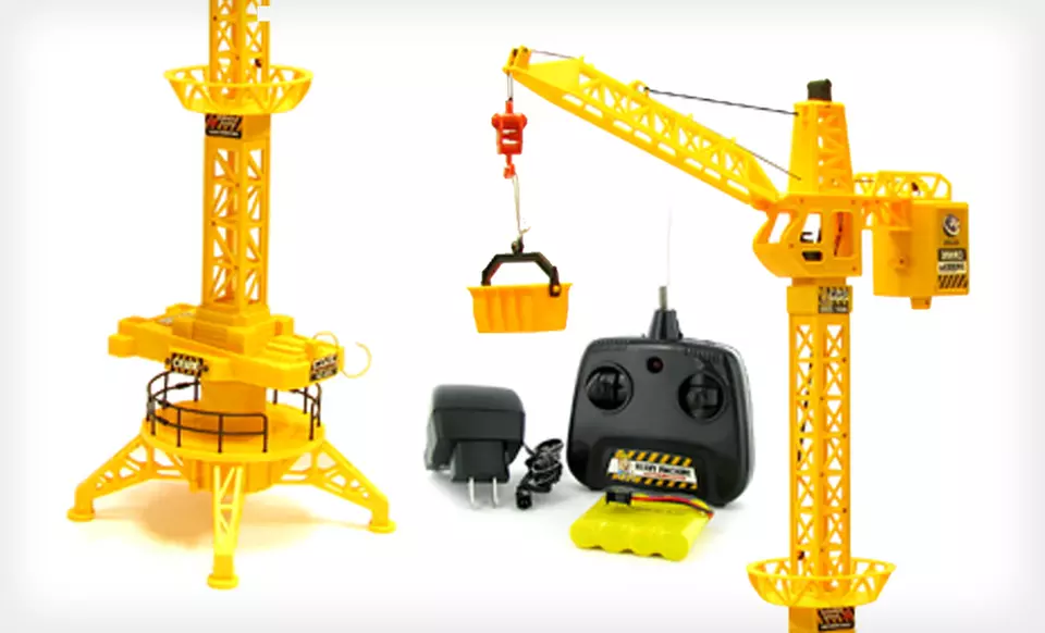 $49 for a Remote-Controlled Crane Tower and Construction Set ($120 List Price). Free Shipping. - Second Medium