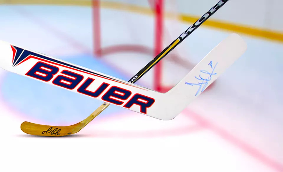 Hockey Superstars Autographed Sticks. Multiple Stars Available, Including Gordie Howe and Mario Lemieux. Free Returns. - Primary Image