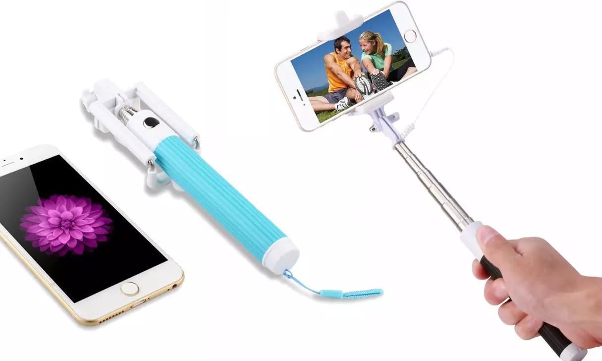 Extendable Selfie Stick for Apple and Android Smartphones - Primary Image