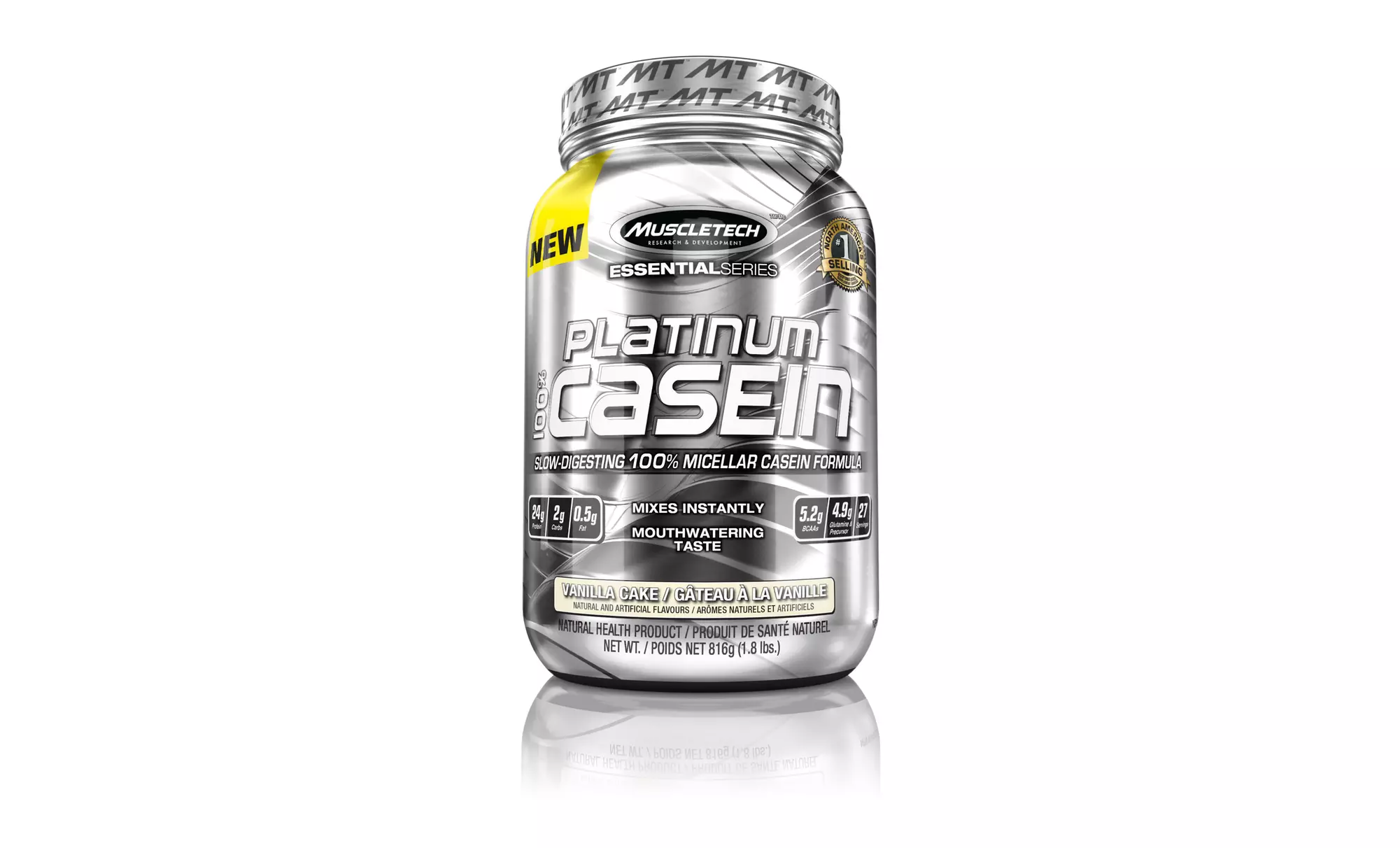 Muscletech Platinum 100% Casein Supplements (27 Servings) - Second Medium