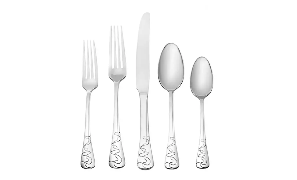 Oneida 20-Piece Stainless Steel Flatware Set - Second Medium