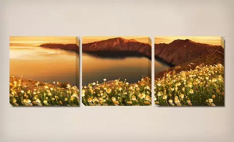 $99 for a Gallery-Wrapped Triptych with Three 24”x24” Canvases ($438 List Price). 15 Options Available. Free Shipping. - Second Medium