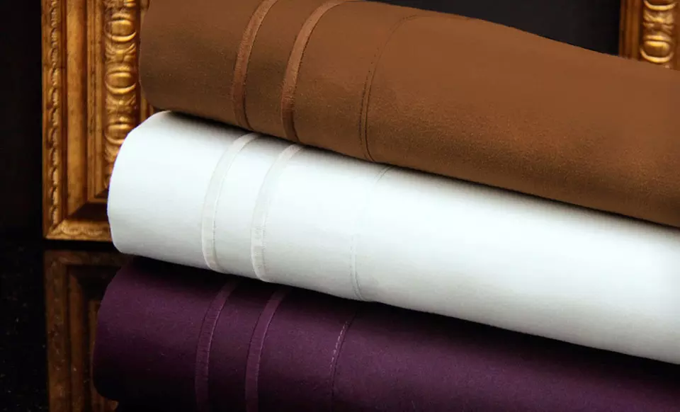 $35 for a Luxor Linens Monogrammed Giovanni Egyptian Comfort Sheet Set (Up to $189 List Price). Free Shipping. - Second Medium