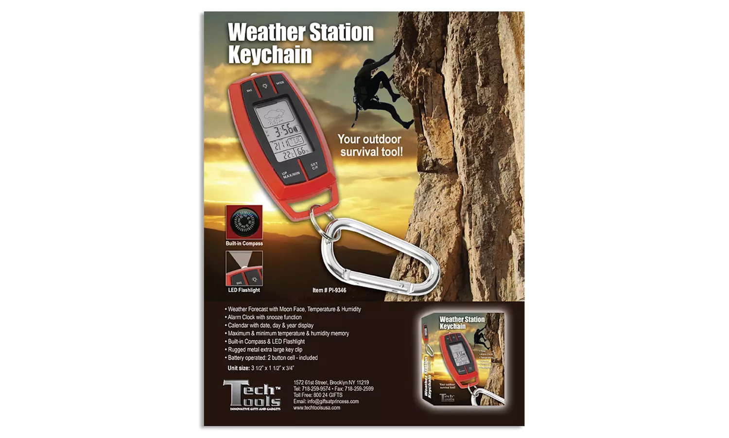 Weather Station Keychain - Primary Image