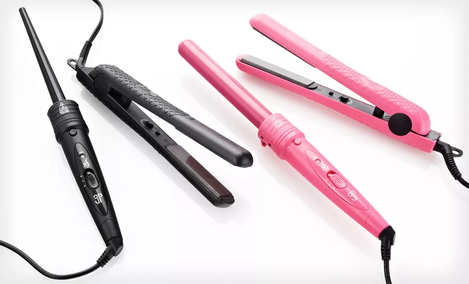 $59.99 for a HerStyler Hair Straightener and Curler in Black or Hot Pink ($355 List Price). Free Shipping and Returns. - Second Medium