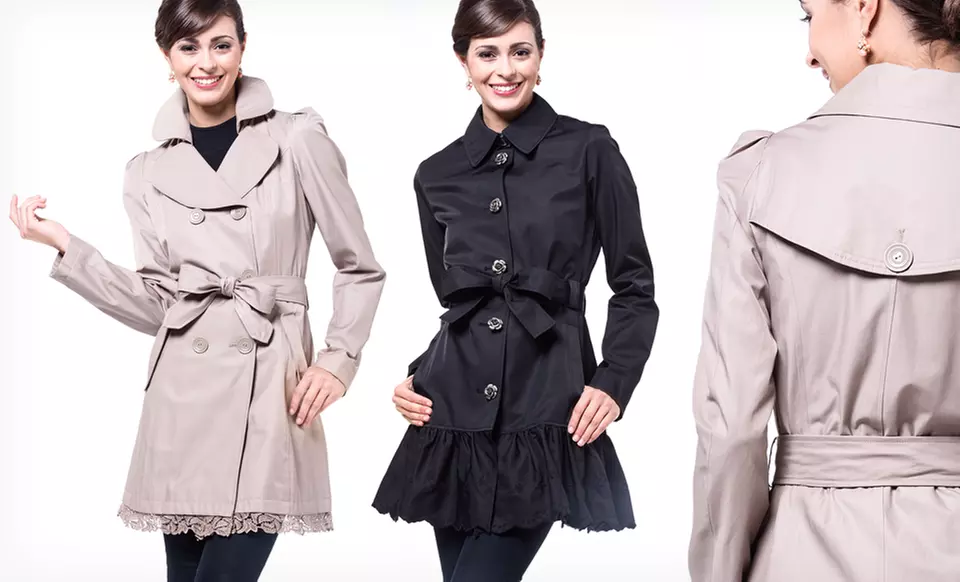 Betsey Johnson Trench Coats (70% Off). Multiple Styles Available. Free Shipping. - Second Medium