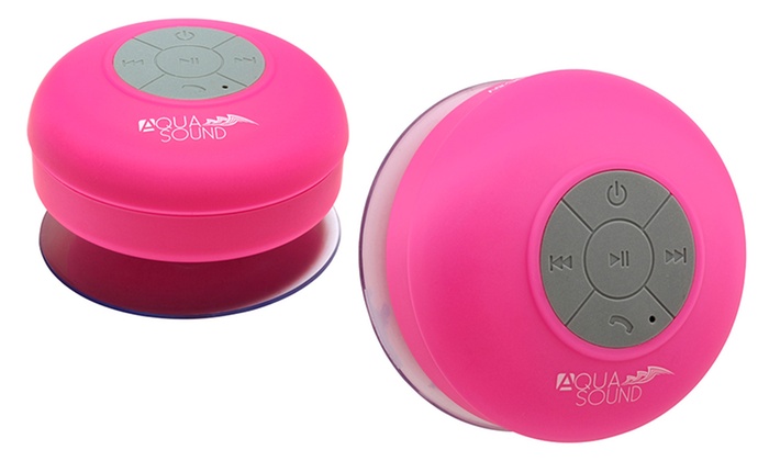 Aduro AquaSound Waterproof Bluetooth Shower Speaker with Built-In Mic ...