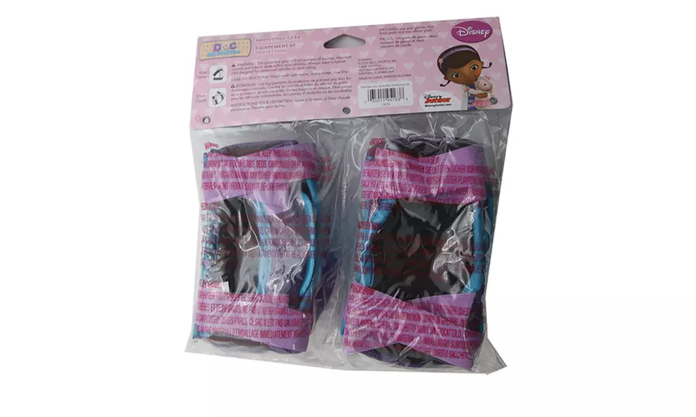 Disney Doc McStuffins Protective Gloves, Knee, and Elbow Pads (4-Pack) - Second Medium