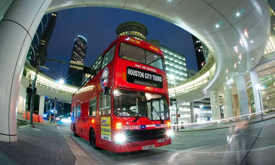 Double-Decker Bus Tour for Two or Four from Houston City Tours (Up to 49%Off) - Primary Image