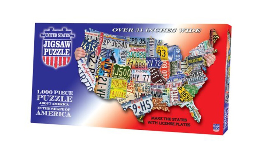 Die-Cut USA-Shaped Puzzles | Groupon Goods