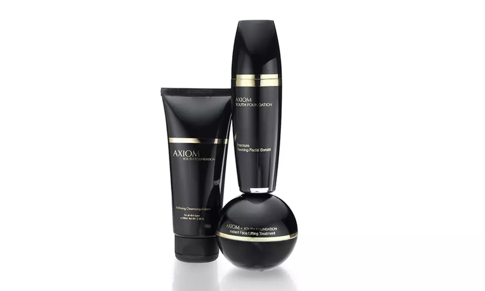 Axiom Youth Foundation Facial Serum, Instant Facelift, and Refining Cleansing Cream - Primary Image